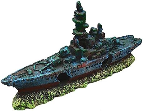 Ulalaza Aquarium Decorations Landscaping Tree Stump Hole Rock Cave Hideouts Stone Fish Tank Resin Driftwood Painted with Realistic Details Over House Supplies Castle Accessories