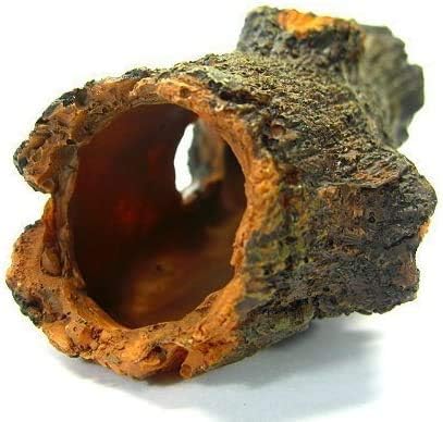 Betta Log Decaying Trunk 4.3 inches Driftwood Decor - Small Wooden Fish Tank Freshwater Decorations Aquarium Ornament Tree Plants Wood