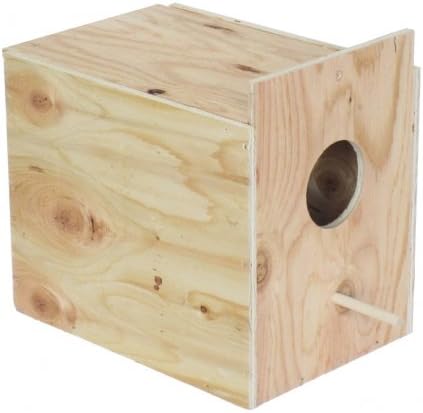 Wooden Nest Box for Outside Mount with Dowel, Large