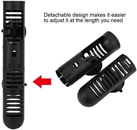 GOTOTOP Fish Heater Cover Aquarium Heater Protective Case Fish Heater Guard Detachable Designed Cover with Suction Cups #3 14.37in