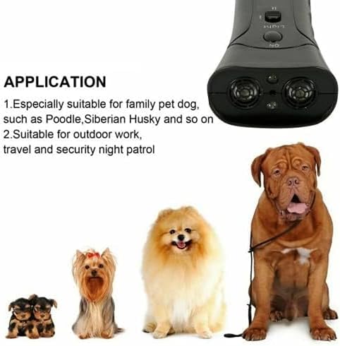 Ultrasonic Anti Bark Control Stop Barking Away Pet Dog Training Repeller Device for Indoor & Outdoor