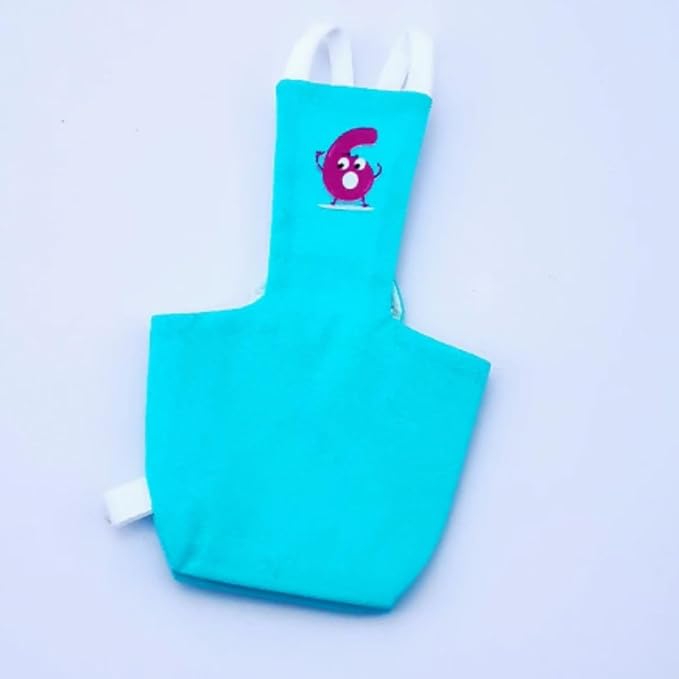 Bird Diaper Protective Parrot Nappy - 6 Pack, Reusable Flight Suit with Waterproof Inner Layer, Washable Cute Urine Wet Suit for Cockatiel Conure Macaw Lovebird (Macaw)