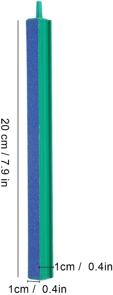 Green Air Stone Bar Fine Bubble Diffuser for Aquarium Air Pump Even Oxygenation and Heat Dissipation(20CM)