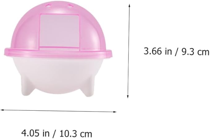 SUPVOX 3pcs Hamster Bathroom Chinchilla Dust Bath Guinea Pig Hideout Pet Cleaning Bath Tub