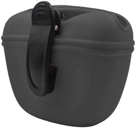 RoyalCare Silicone Dog Treat Pouch-Small Training Bag-Portable Dog Treat Bag for Leash with Magnetic Closure and Waist Clip[US Design Patent]