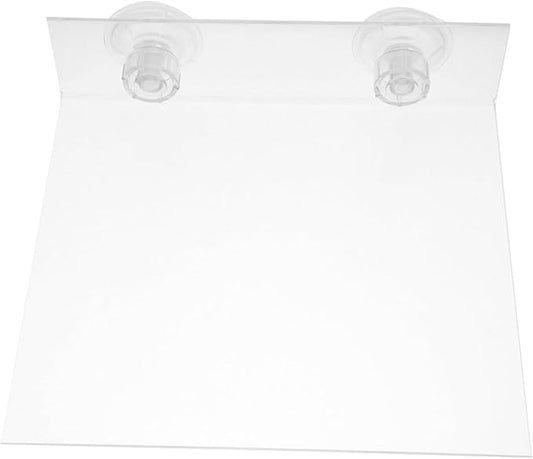 HANABASS Suction Cup Parrot Stand Platform Portable Acrylic Bird Perch for Windows Showers and Walls Flat Bird Stand for Small to Medium Parrots Parakeets Cockatoos and Macaws