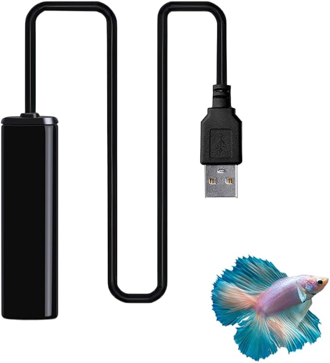 10W Super Mini Aquarium Heater, Adjustable Small Fish Tank Heater Submersible Fish Heater for Fishing Turtle Tanker Enthusiasts