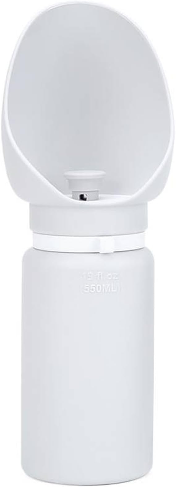 BlueDreamer Portable Dog Water Bottle, Collapsible Pet Water Dispenser with Wide Mouth Design, Leak Proof, Gray, 18.6 oz