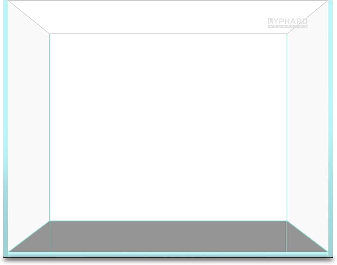 2.9 Gallon Rimless Aquarium, Ultra Clear Glass Low Iron Aquarium Tank, Small Fish Tank for Betta, L11.8×W5.9×H9.8 Inches Thickness 5mm with EVA Foam Mat Included
