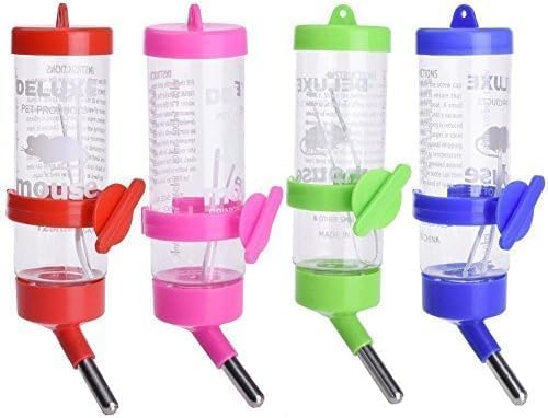 Hypeety Hamster & Guinea Pig Water Bottle - No Drip Dispenser, 250ML (Random Color)