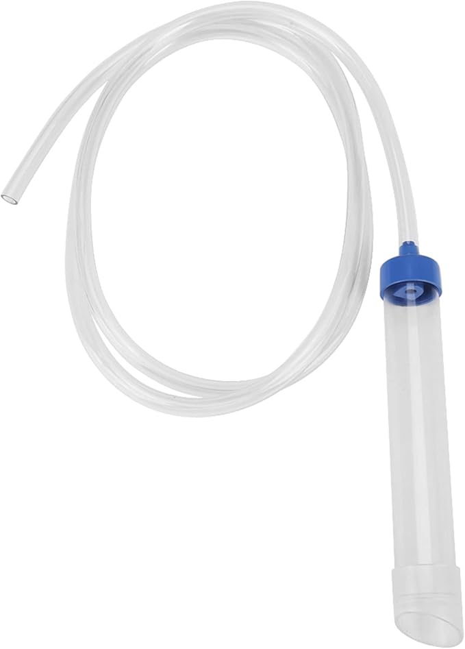 Aquarium Siphon, 150Cm Fish Cleaner Siphon Aquarium Water Changer Vacuum Cleaner for 30L Small Fish PVC Fish Siphon Fish Syphon Hose Kit