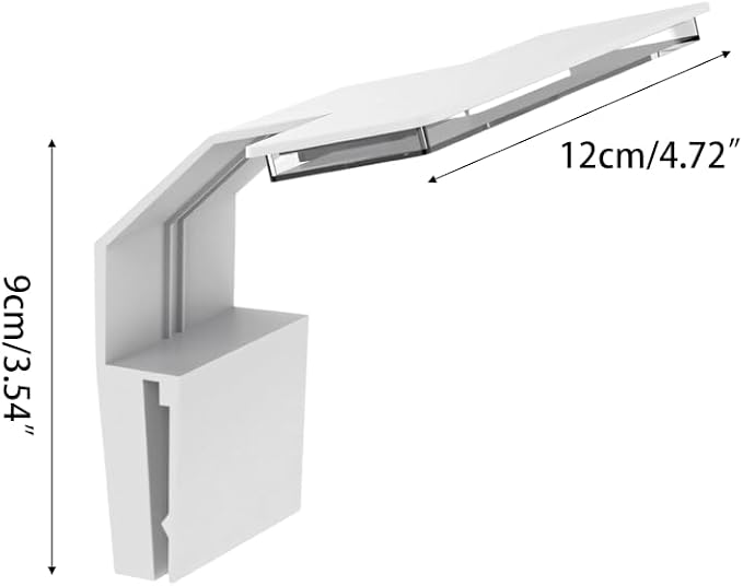 Clip-on Aquarium Light,Full Spectrum LED Fish Tank Plant Light with 4 Colors Dimming for Up to 0.7cm Thickness Tank