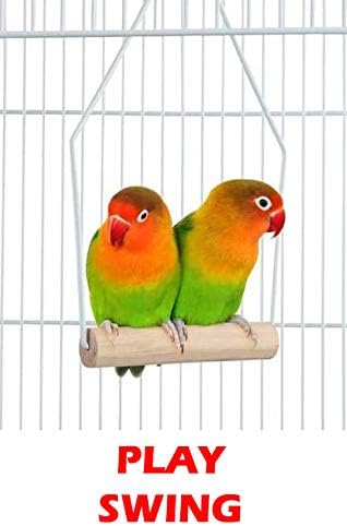 Large Open/Close Top Bird Cage Side Breeding Nest Box Doors Easy Clean Pull Out Tray Clear Feeder Cups for Canary Parakeet Cockatiel Lovebird Finches with Removable Rolling Stand