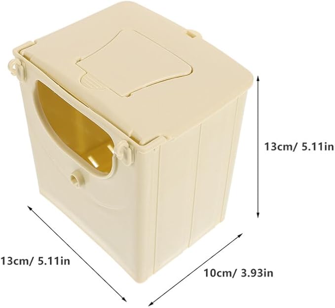 Toddmomy 5PCS Plastic Bird Nesting Box - Professional Parakeet Breeding House for Cage, Safe Hatching Box for Lovebirds, Budgies and Cockatiels, Easy to Install & Clean