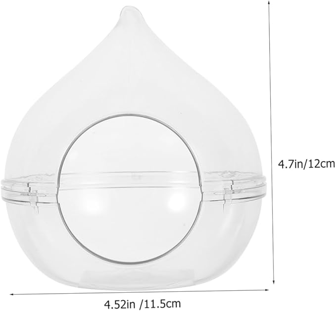 VICASKY Hamster Sand Bath Container Small Pet Dust Bath Case for Chinchillas and Gerbils Easy to and Store Durable Bath Basin for