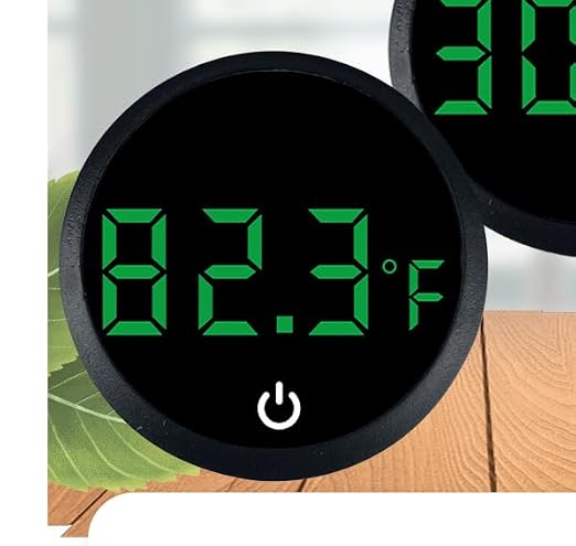 Fish Tank Digital Thermometer Led Display Fish Tank Thermometer Aquarium Temperature Measurement for Fish, Axolotl, Turtle or Aquatic