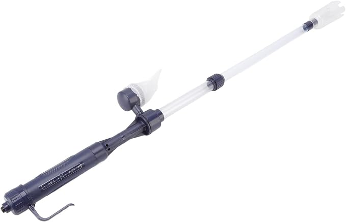 Electric Vacuum Cleaner for Aquariums with Spiral Impeller Design, Battery Operated for Water and Washing, for Wide User Requirements