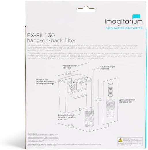 imagitarium by Petco EX-FIL 30 Hang-On-Back Filter 20-30 Gallons