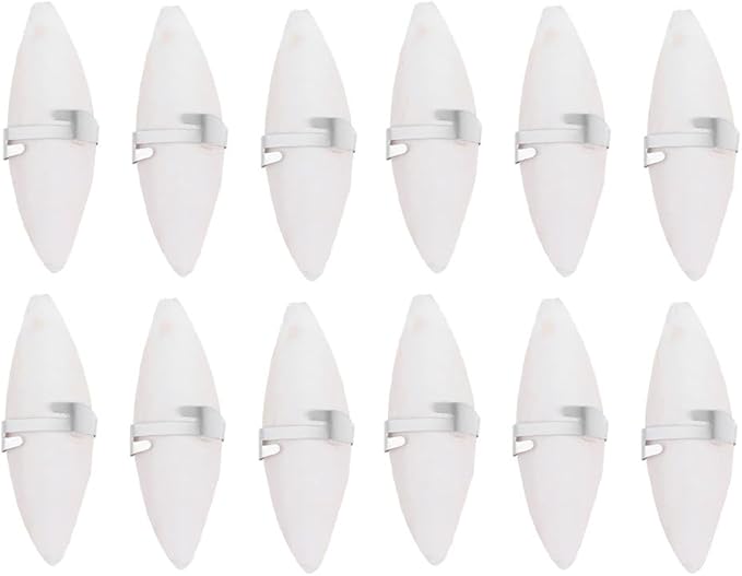 UKCOCO 12 Sets Natural Cuddle Bone Chew Toys, Chewing Cuttlefish Bone Bird Parrot Cage Bite Toys for Parakeets Cockatiel Macaw Conur 10-12CM
