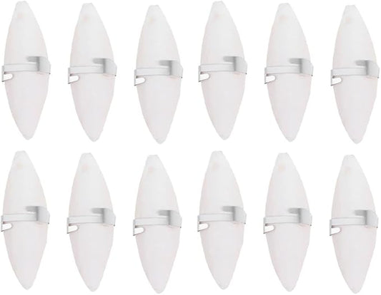 UKCOCO 12 Sets Natural Cuddle Bone Chew Toys, Chewing Cuttlefish Bone Bird Parrot Cage Bite Toys for Parakeets Cockatiel Macaw Conur 10-12CM