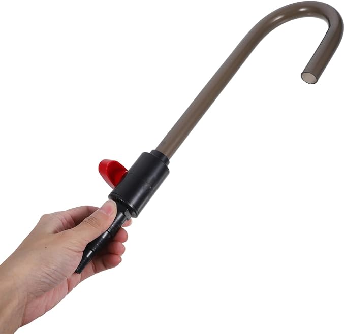 NUOBESTY Aquarium Hook Water Changer with Flow Switch - Quickly Fill and Drain Fish Tank, Vacuum Siphon Hose Tool for Easy Water Changes and Gravel Cleaning, Fits 1/2‘’, 5/8‘’, 3/4‘’ Garden Hoses