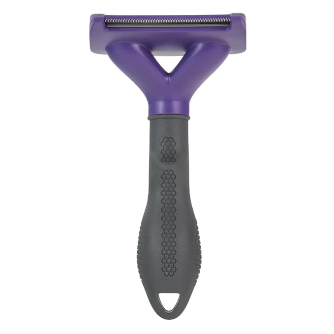 FURminator deShedding Tool For Medium to Large Cats With Short Hair, Removes Loose Hair From Shedding