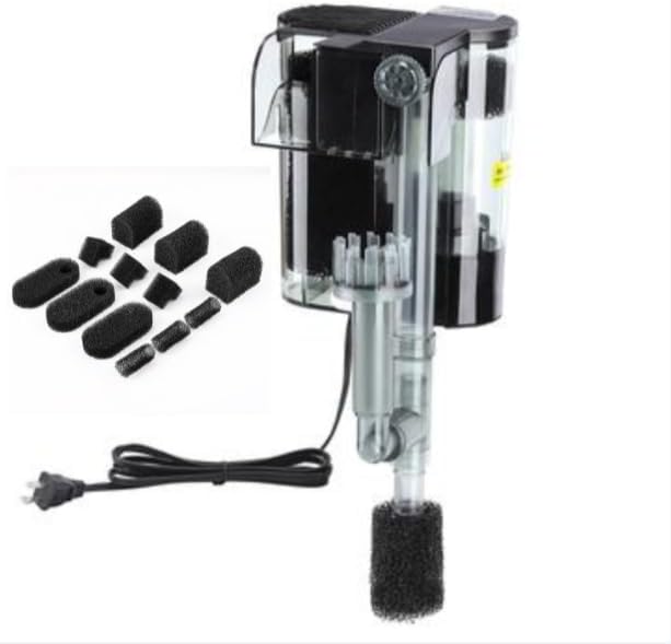 hygger 4.5W Hang On Back Aquarium Filter with Replacement Cartridges 3 Set