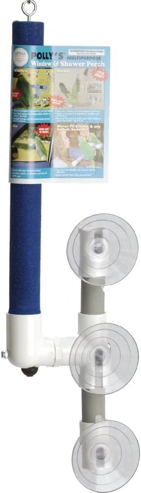 Polly's Sandy Window and Shower Bird Perch, Large