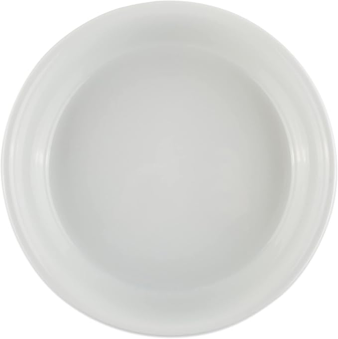 Bone Dry Pet Bowl Collection Ceramic Set, Medium, Marble, 2 Count White