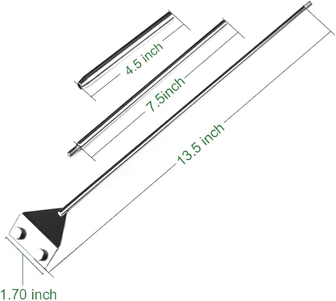 Stainless Steel Algae Scraper Cleaner with 10 Blades for Aquarium Fish Plant Glass Tank