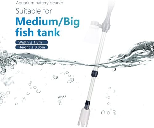 Electric Aquarium Fish Tank Siphon Pump Vacuum Gravel Water Filter Cleaner Pipe for Water Changing and Filter Gravel Cleaning