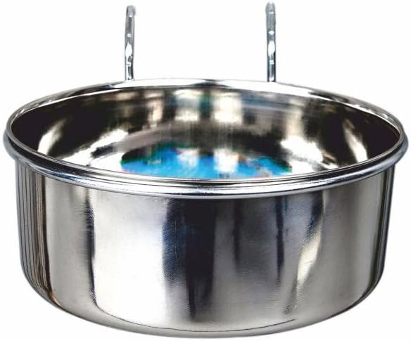 Advance Pet Products Stainless Steel Coop Cups with Hook, 10-Ounce