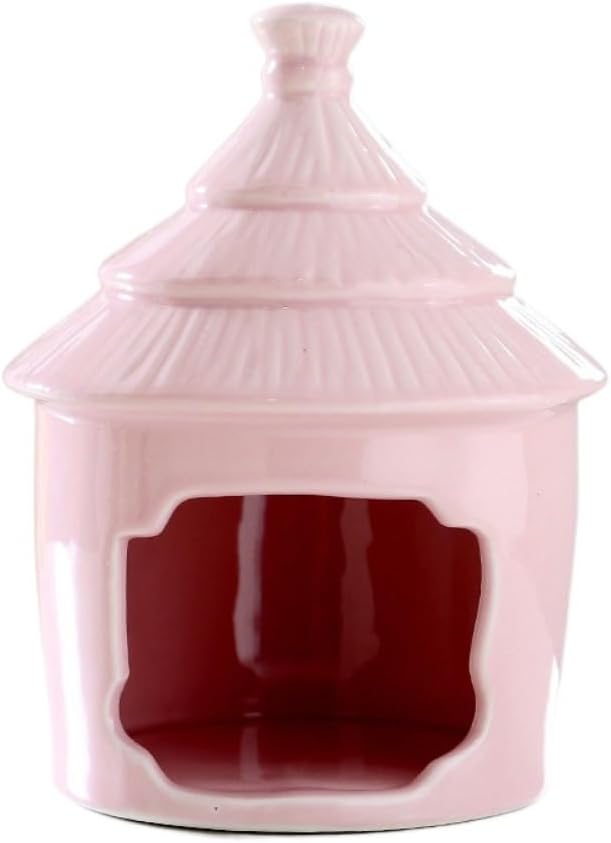 Ceramic Hamster Hideout, Ceramic Castle House Hideaway House, Ceramic Hamster Cages Hamster Habitat for Small Pet Guinea Pigs Hamster