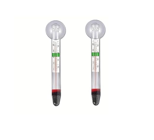 LABO Floating Aquarium Thermometer – Glass, Mercury-Free Fish Tank Thermometer, Safe Thermometer for Fish Tank, Ideal for Freshwater and Saltwater Aquariums