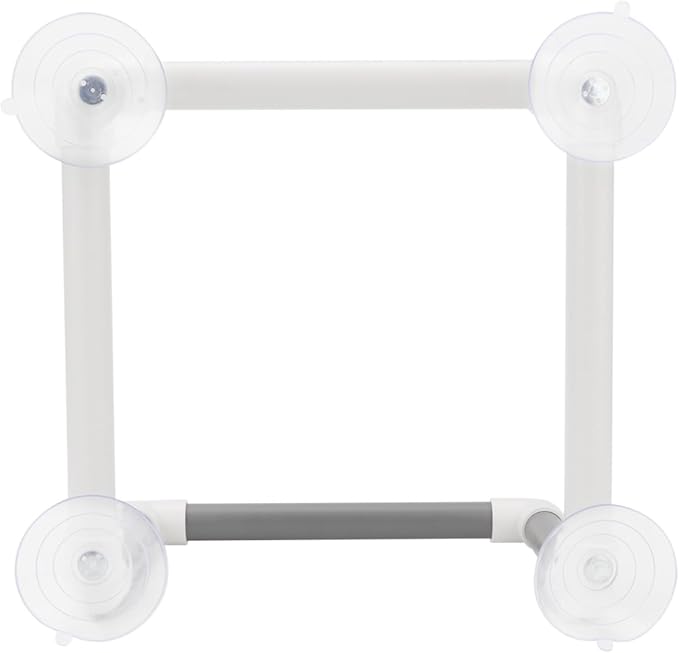 Hypeety Bird Parrot Stand Perch Shower Perch Standing Toy Portable Suction Cup Parrot Bath Stands Suppllies Holder Platform Parakeet Window Wall Hanging Play (4 Suction Cups)