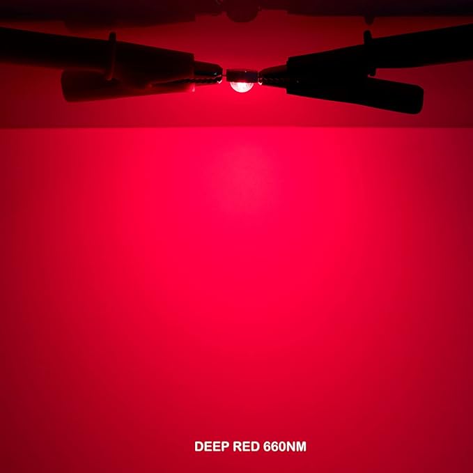 CHANZON High Power Led Chip 10W Deep Red Plant Grow Light 650nm - 660nm | (Input 900mA / DC 6V - 7V / 10 Watt) SMD COB Emitter Diode Components Bead for DIY Hydroponic/Flower Growing Lamps