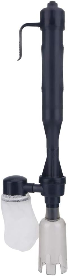 Keenso Vacuum Fish Cleaner Tools for Aquarium Water Changer with Thermometers Fish Net Kit for Gravel and Sand Cleaning
