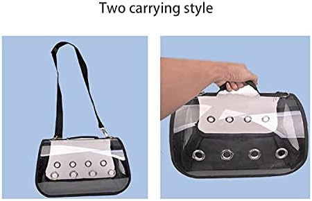 Transparent Parrot Carrying Cage Bird Travel Bag Bird Backpack Carrier with Perches Bird Carriers Tote Bag for Pet Parrots Outdoor Use