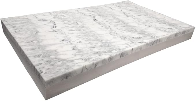 Dogbed4less High Density Solid Gel Infused Memory Foam Pad Dog Pet Bed + Internal Waterproof Cover (34x27x3 Inches)