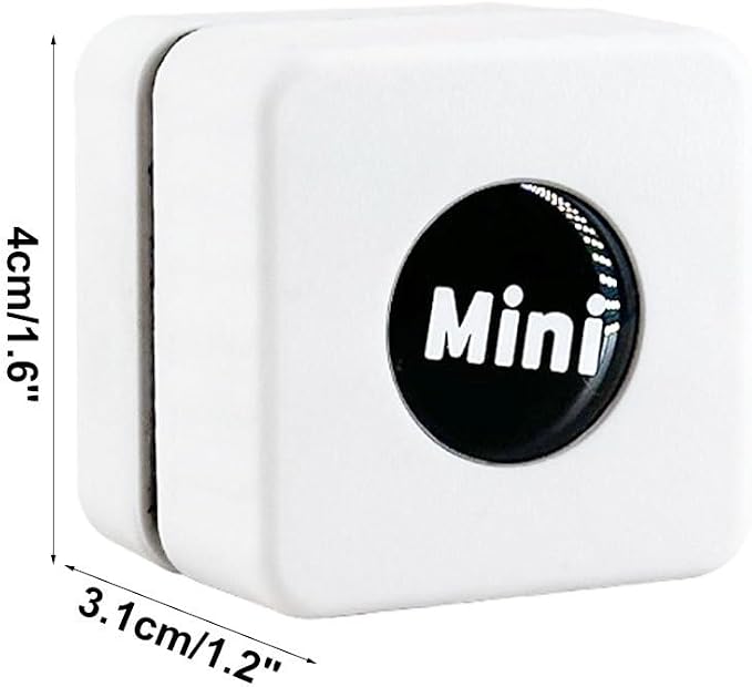 MiOYOOW Magnetic Aquarium Glass Cleaner, Mini Tank Algae Scraper, Non-Floatable, Inner and Outer Synchronized Cleaning for Small Square Fish Tanks