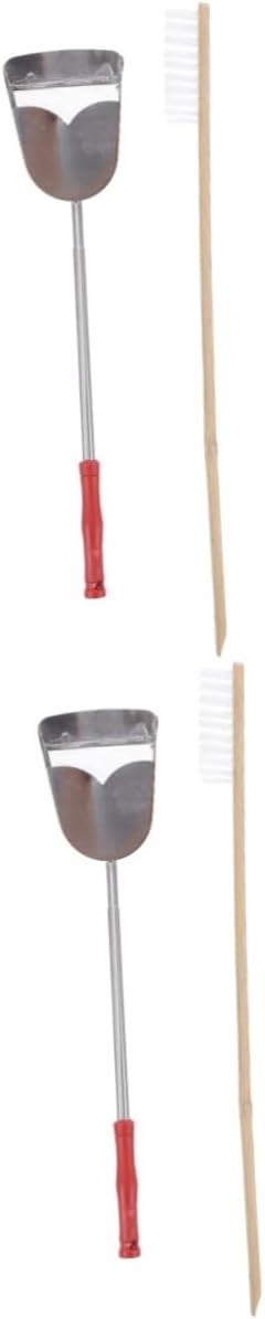DOITOOL 4pcs Parrot Cage Cleaning Brush and Shovel Set Essential Pet Bird Cleaning Tools for Maintenance Create Healthy Environment for Your