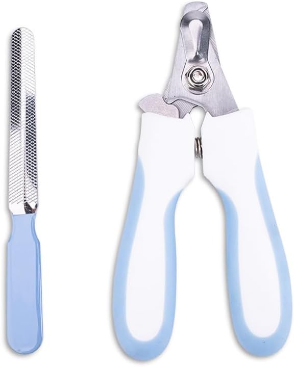 Kimono Art Dog & Cat Pets Nail Trimmers and Clippers, Professional Claw Care Grooming Tool for Pets, Avoid Over Cutting Bloodlines, Blue, for Small Dogs and Cats