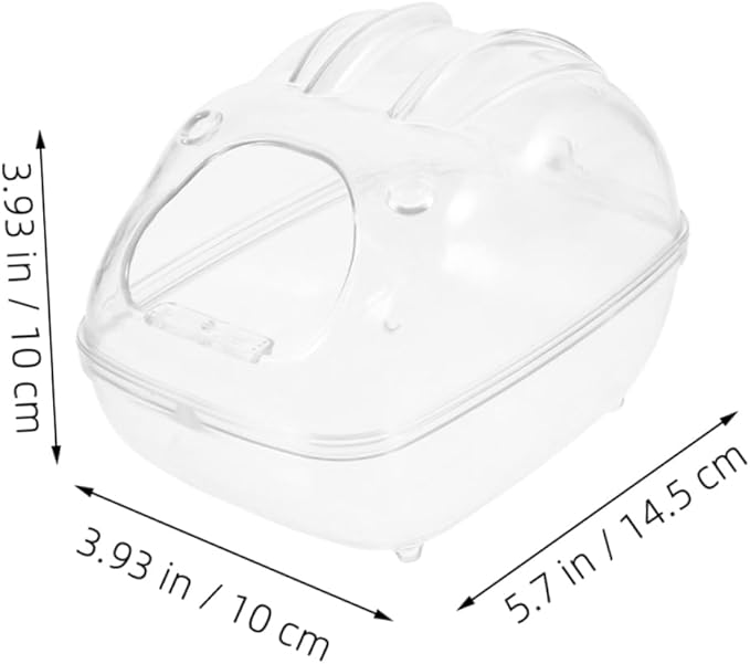 Hamster Bathtub Multi-use Pet Bathroom Chinchilla Dust Bath Container Durable