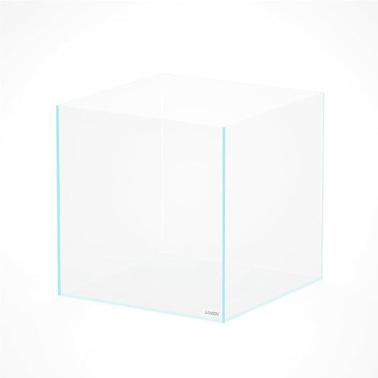 LANDEN 52.4 Gallons Cube Rimless Low Iron Aquarium Fish Tank,23.62" L × 23.62" W × 23.62" H (60cm x 60cm x60cm) 10mm Thickness with Nano Foam Leveling Mat Included
