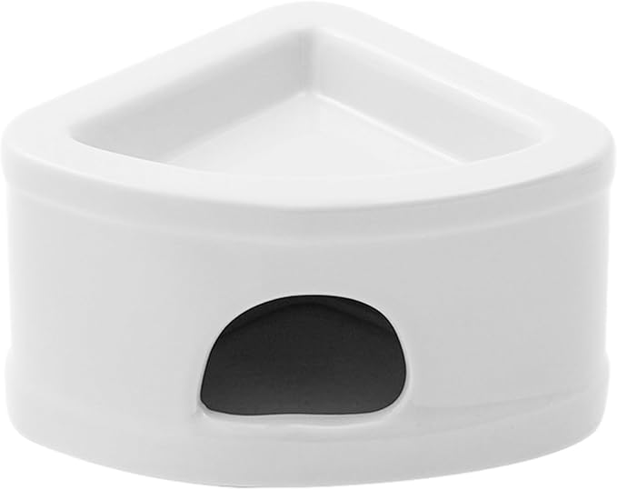 Ceramic Hamster Hideout House - Multifunctional Small Pet Cave with Feeding Bowl, Durable Habitat for Hamsters, Gerbils, Mice, Lemmings, All-Season Pet Bed & Hideaway (B)