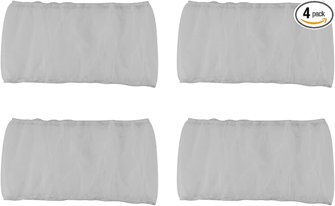 4X Bird Cage Cover Seed Catcher Bird Cage Mesh Net Cover Skirt Guard (White-M)