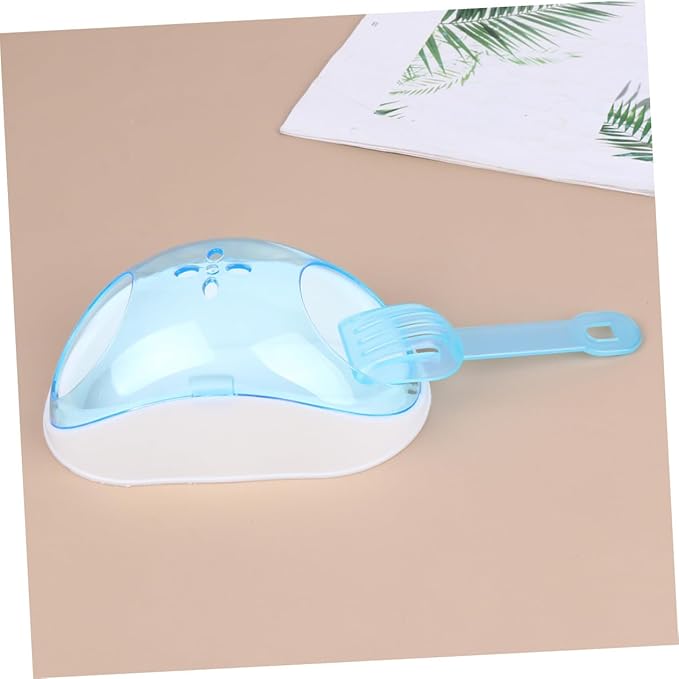BESPORTBLE Bathroom Scoop for Chinchilla Dust Bath Pet Room Set Hamster Bath House with Portable Container Easy for Small Pets Random Color