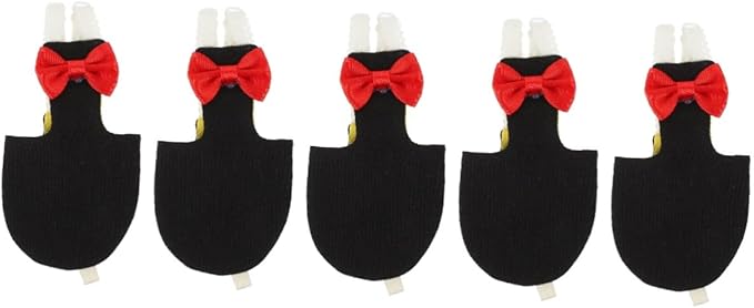 Beavorty 5pcs Washable Bird Diaper Suit for Parrots Reusable Flight Suit with Bow Decoration for Budgie and Parakeet High-Class Skin-Friendly Material Lightweight and Stylish Design