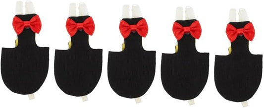 Beavorty 5pcs Washable Bird Diaper Suit for Parrots Reusable Flight Suit with Bow Decoration for Budgie and Parakeet High-Class Skin-Friendly Material Lightweight and Stylish Design