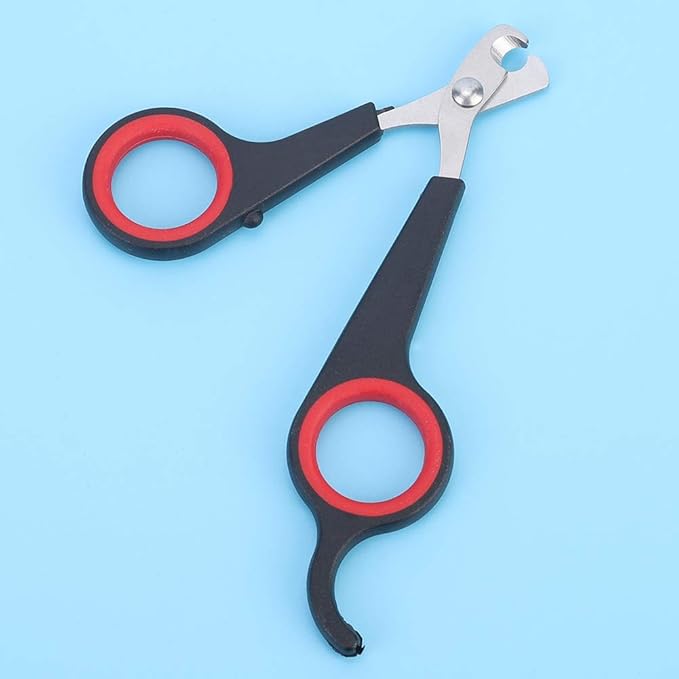Animal Nail Scissors,Bird Nail Scissors,Beak Trimmer for Birds Pet Bird Small Animals Accessory Grooming Tool,Nail Scissors Clipper Black and Red